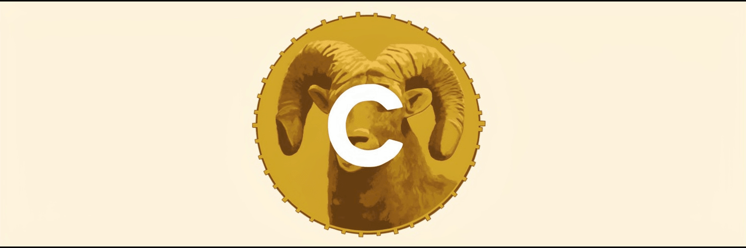 the same gigachad ram, same monogram C, spanning a wide medallion crest